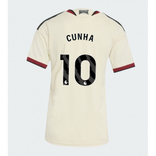 Manchester United Matheus Cunha #10 Kolmaspaita Naiset 2026-27 Lyhythihainen